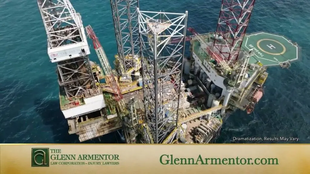 Offshore drilling rig in the Gulf – For Those Who Work Hard Offshore video still